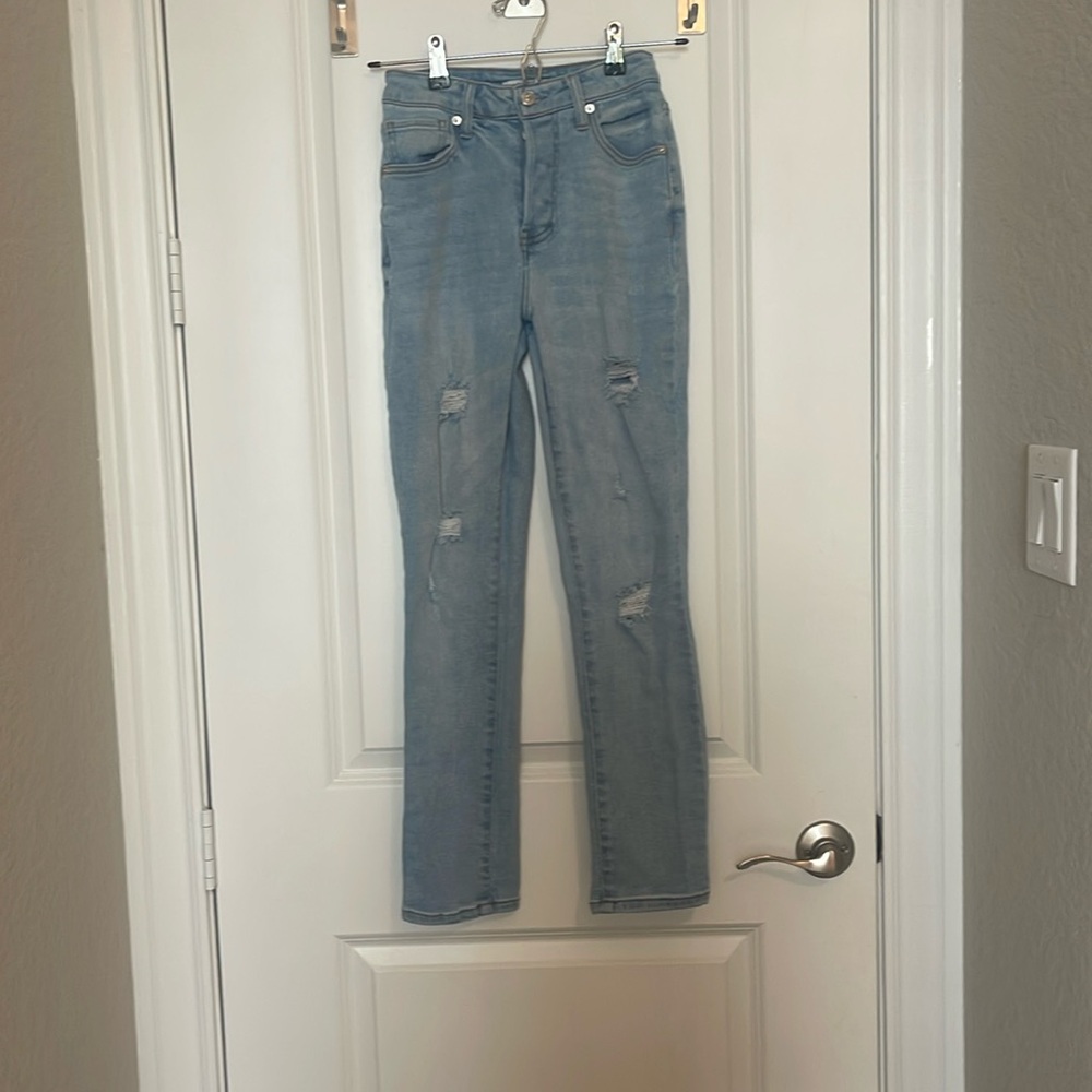 Forever 21, size 24, ripped distressed skinny jeans,blue